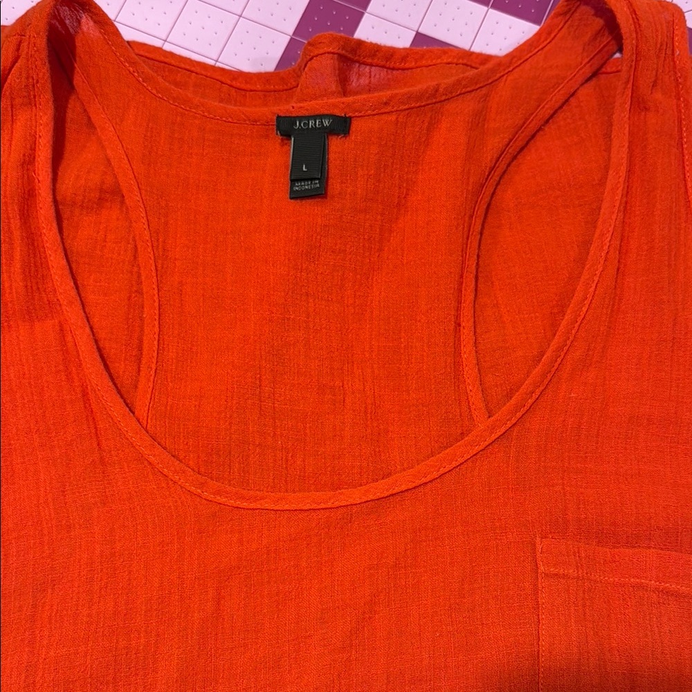 J. Crew Women's Orange Midi Dress